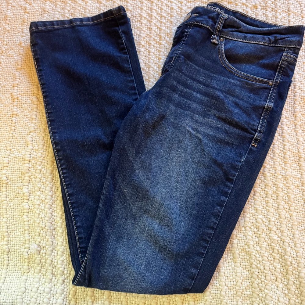 Maurices Dark Blue Straight Leg Jeans